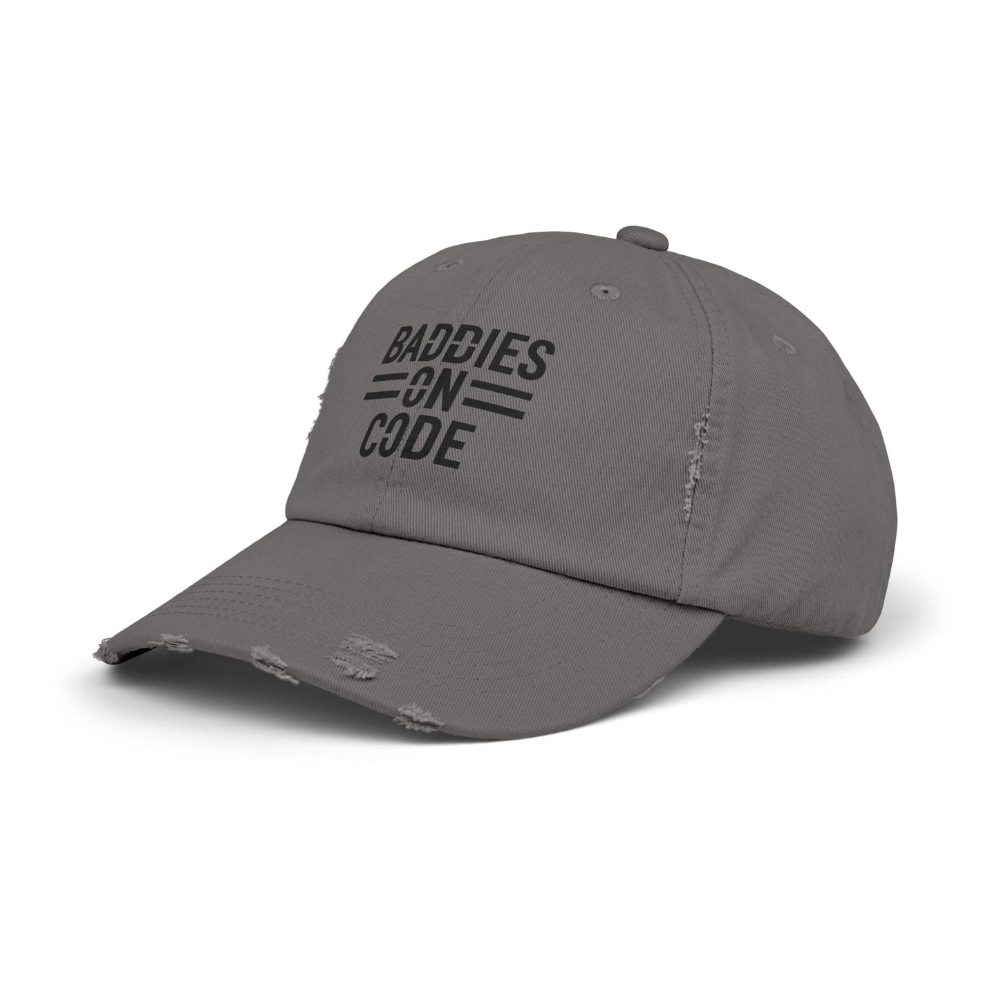 Baddies on Code Unisex Distressed Cap