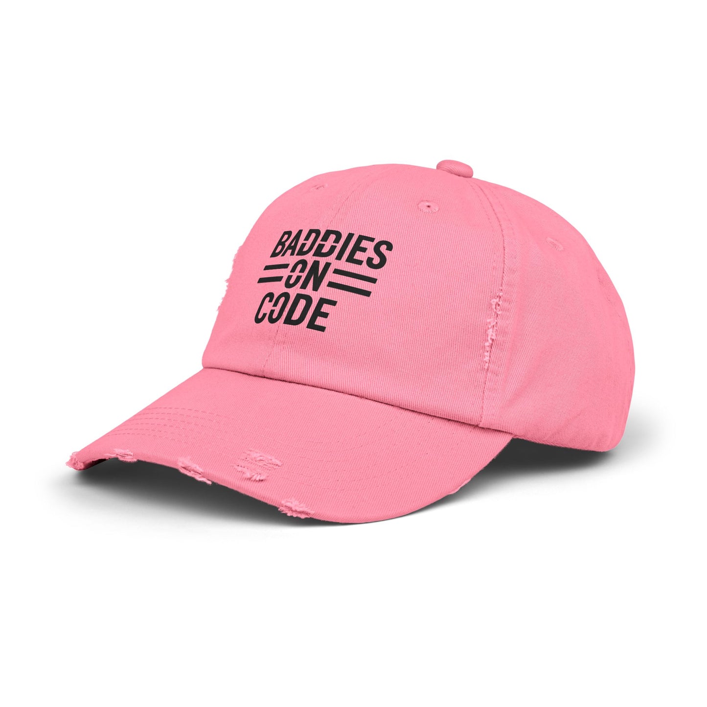 Baddies on Code Unisex Distressed Cap