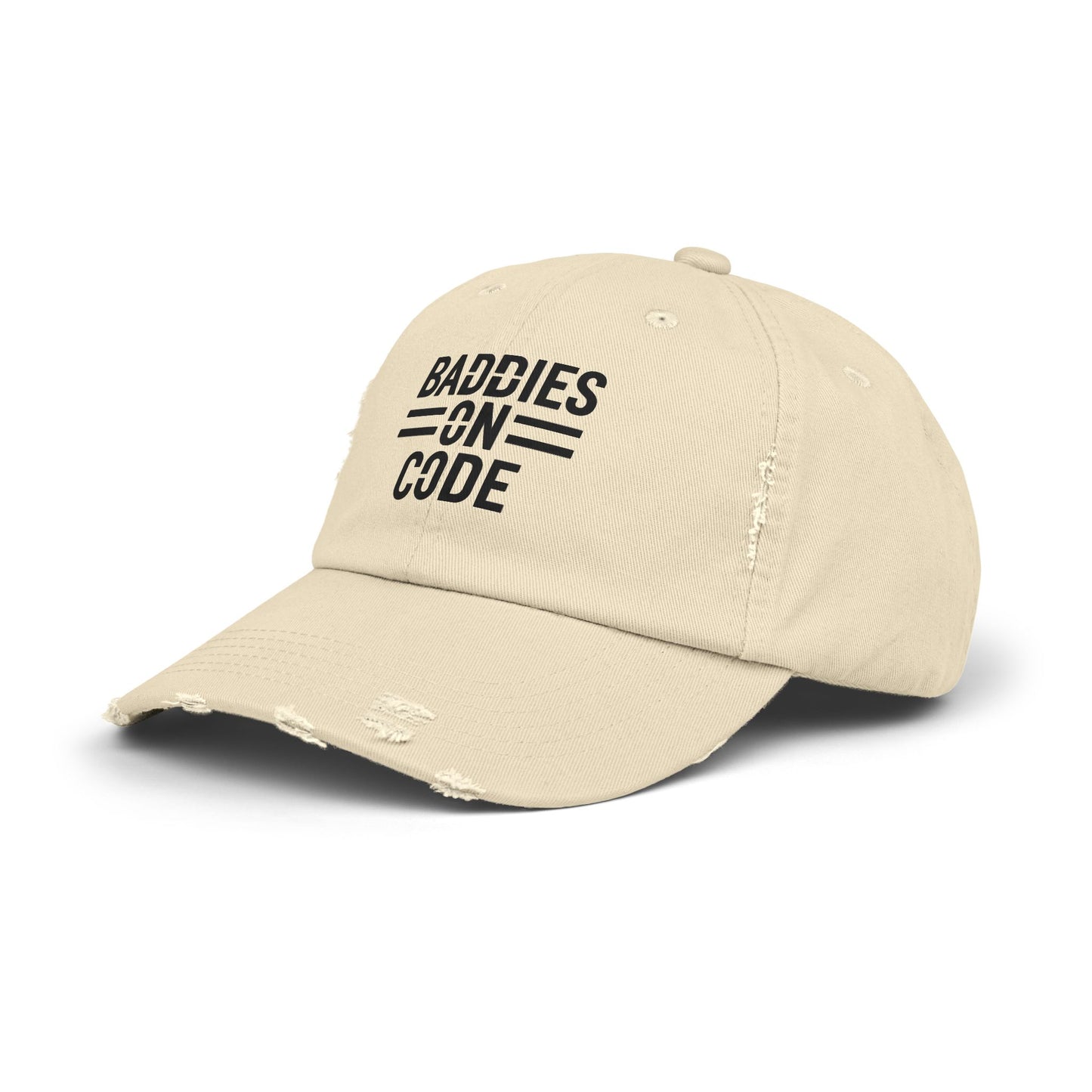 Baddies on Code Unisex Distressed Cap