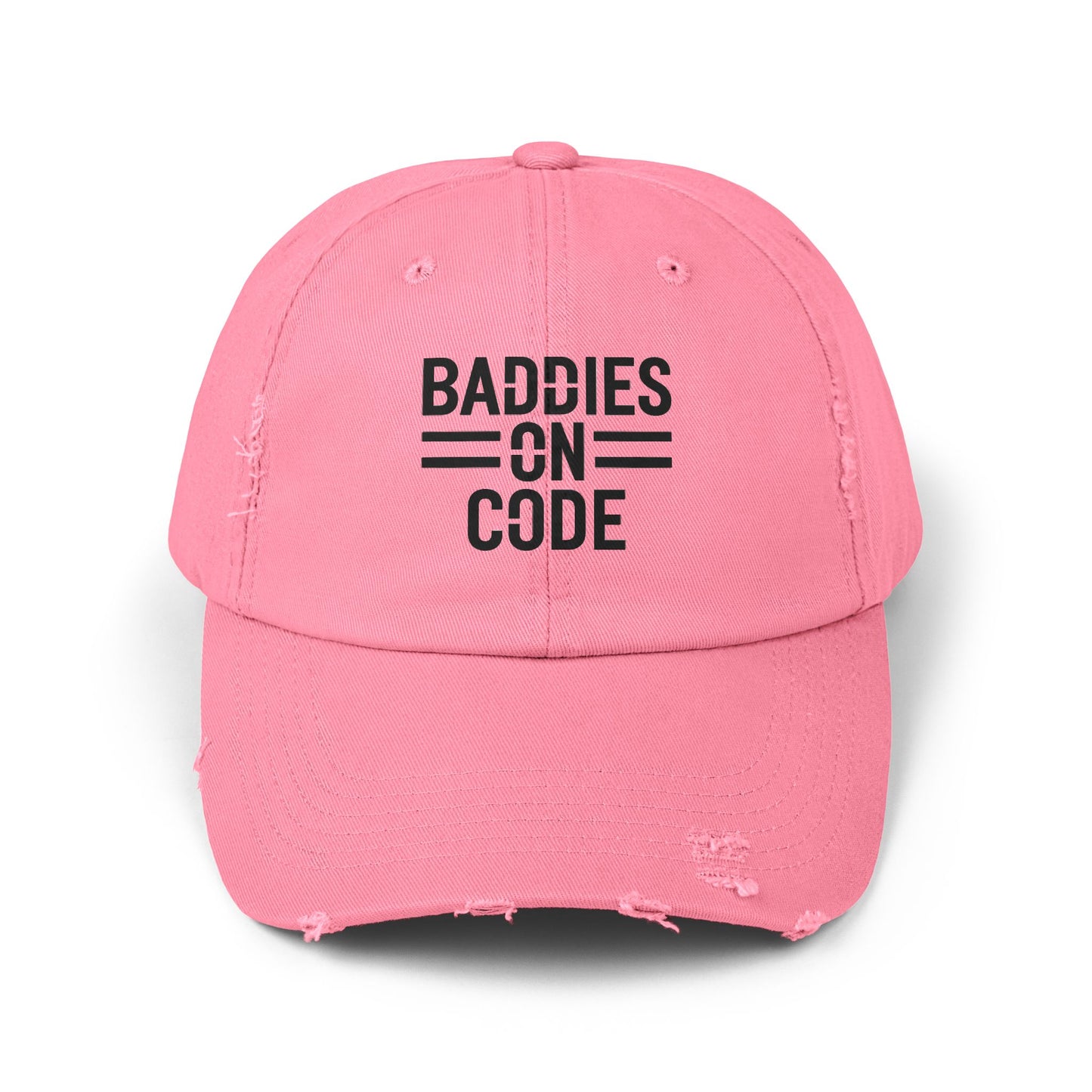 Baddies on Code Unisex Distressed Cap