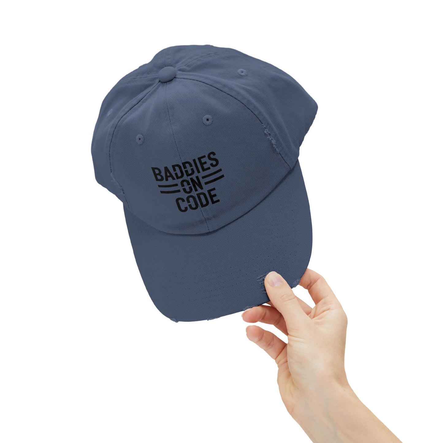 Baddies on Code Unisex Distressed Cap