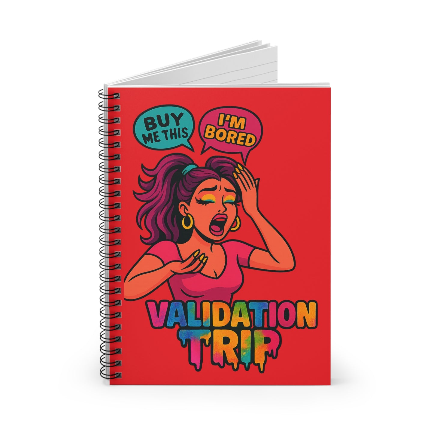 Spiral Notebook - Validation Trip from BooksbyRellBands