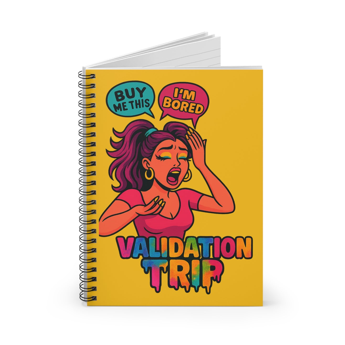 Spiral Notebook - Validation Trip from BooksbyRellBands