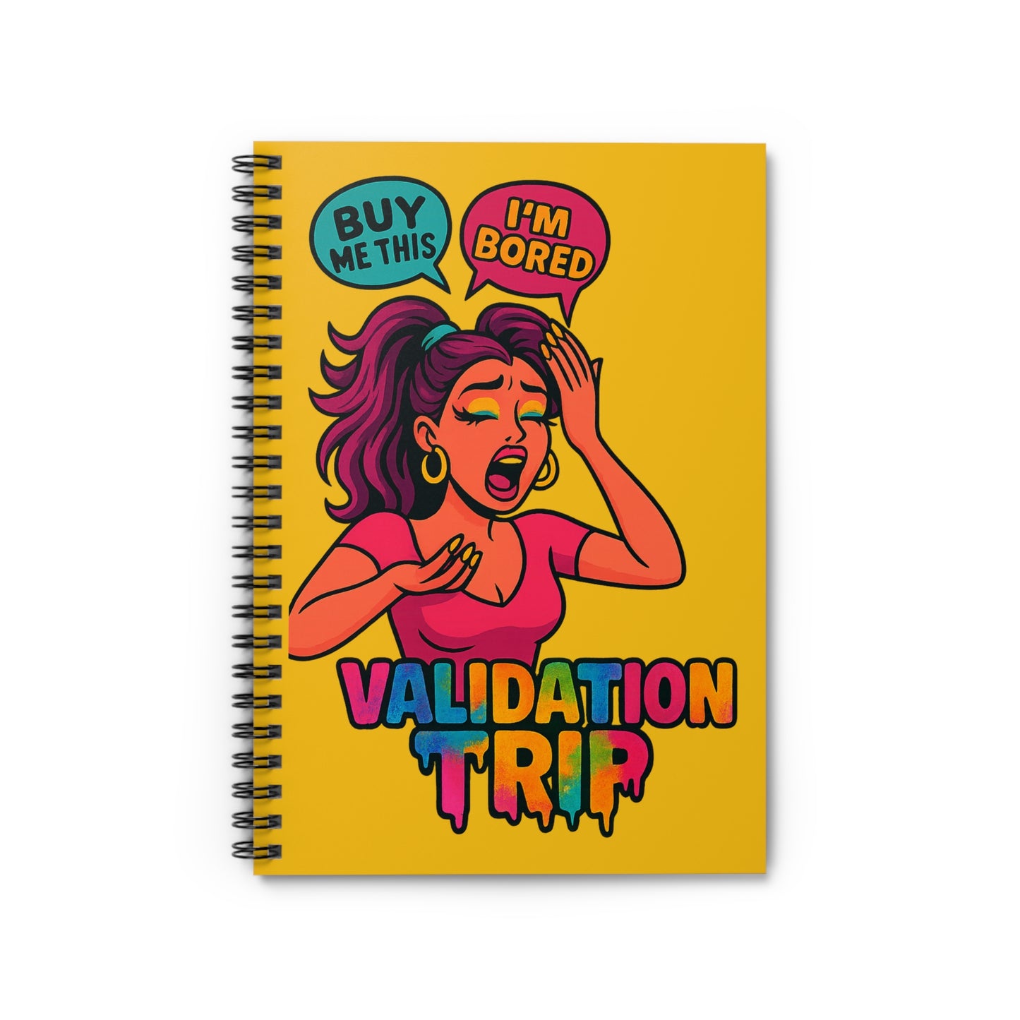 Spiral Notebook - Validation Trip from BooksbyRellBands