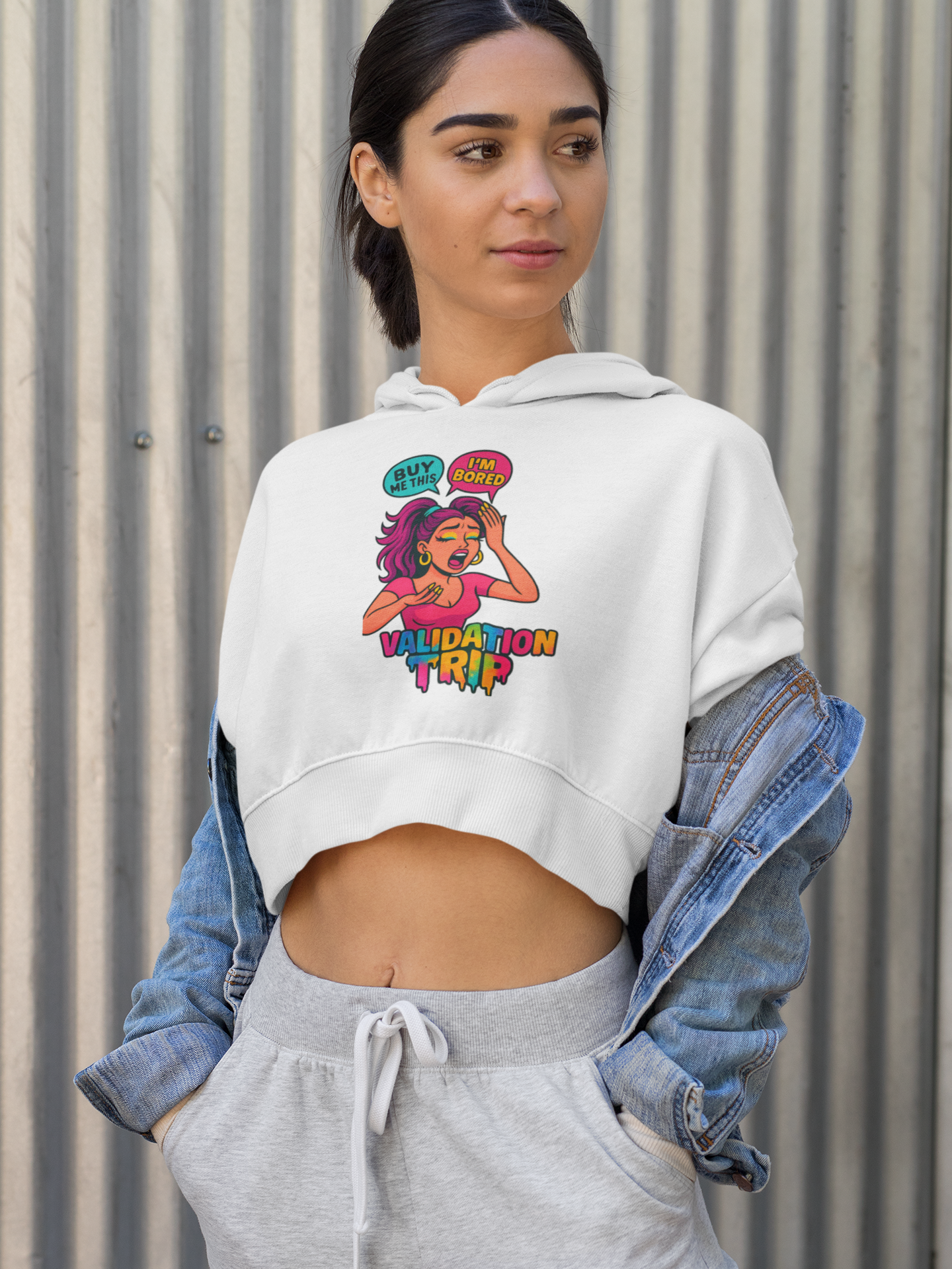 Validation Trip Crop Hoodie