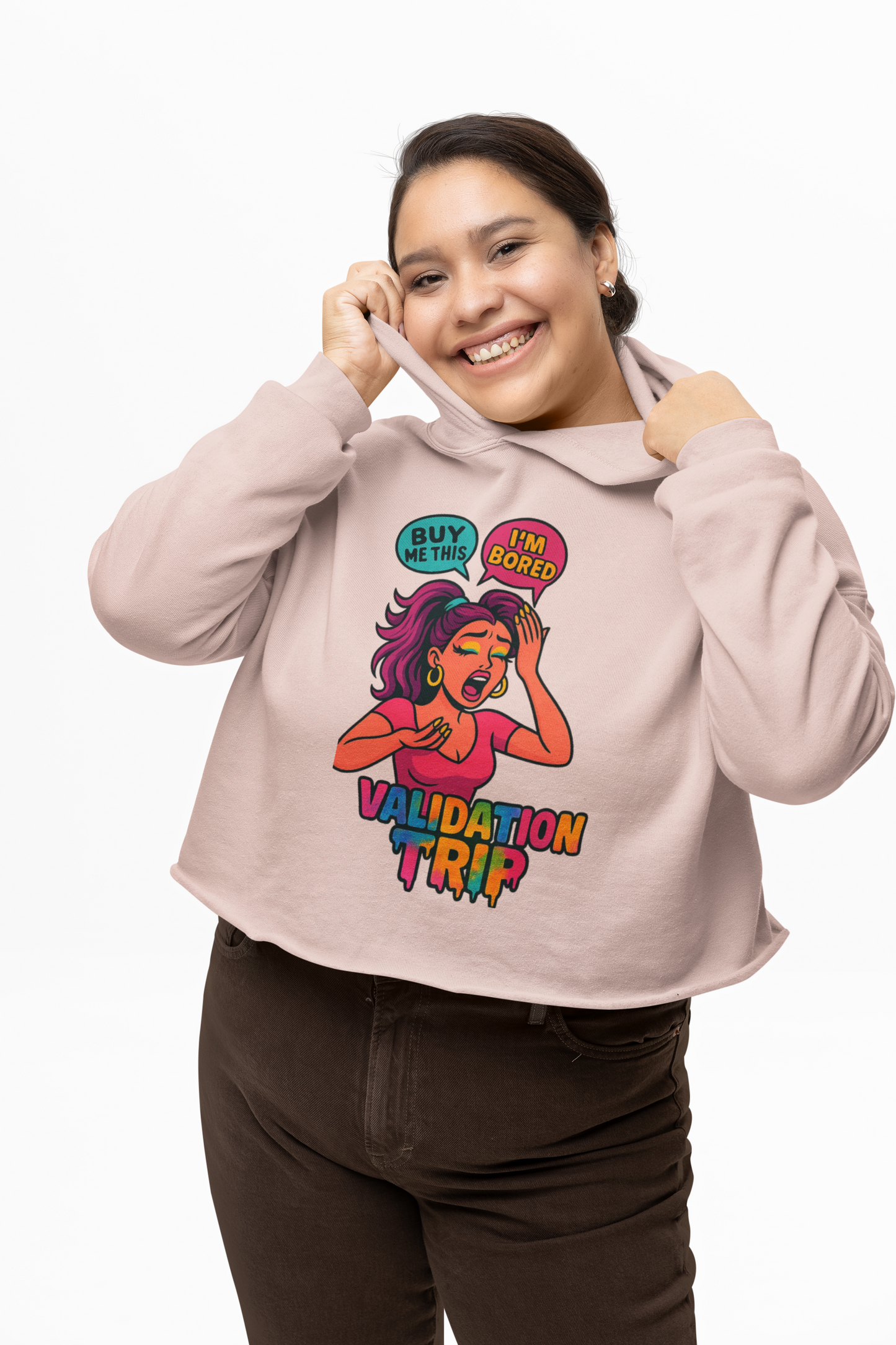 Validation Trip Crop Hoodie