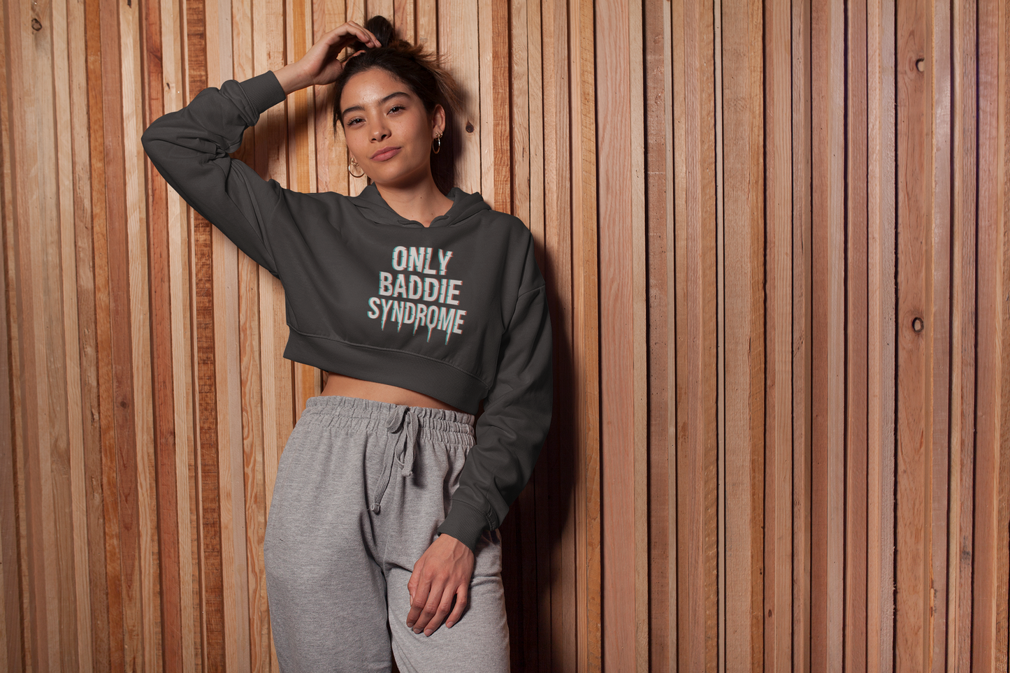 Only Baddie Crop Hoodie