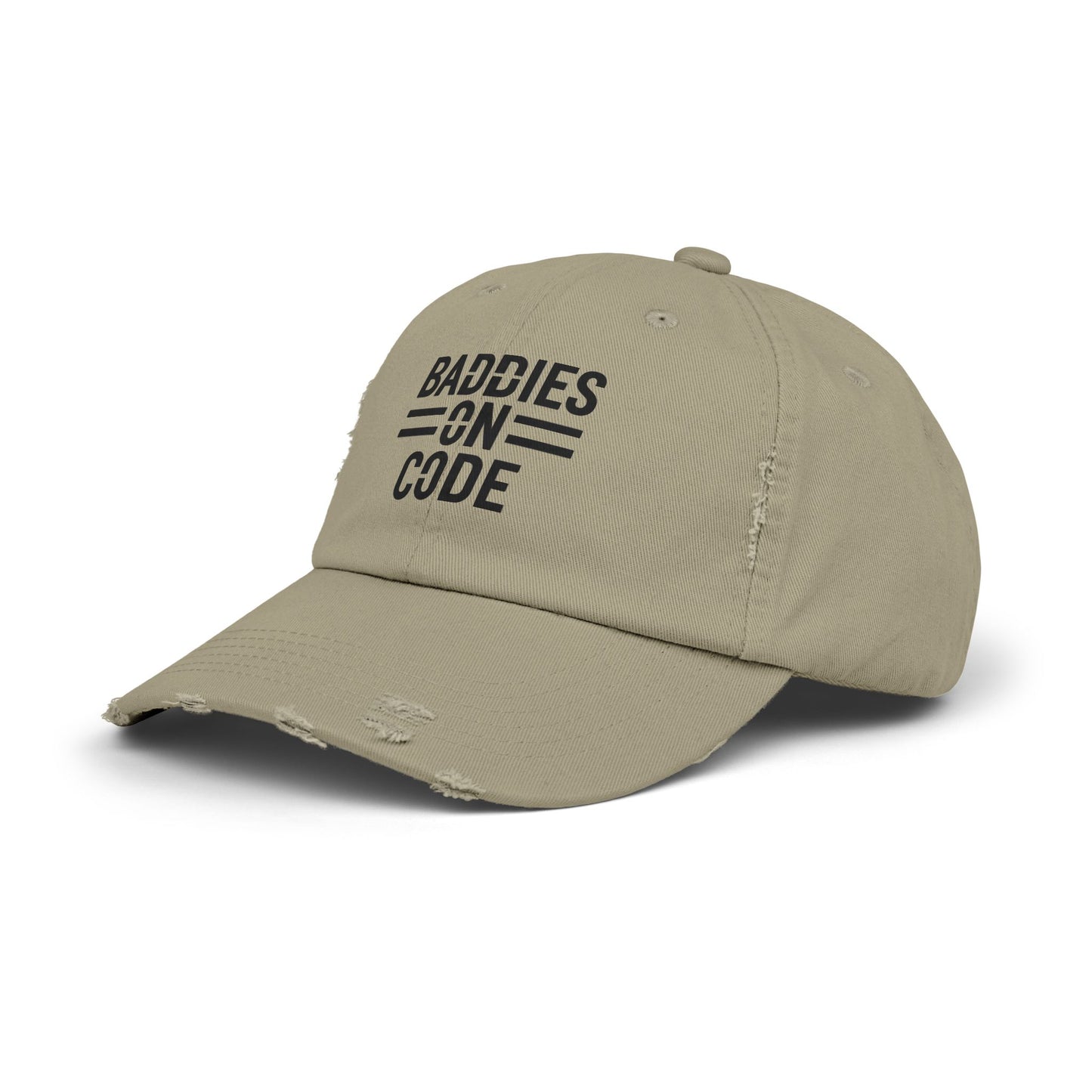 Baddies on Code Unisex Distressed Cap