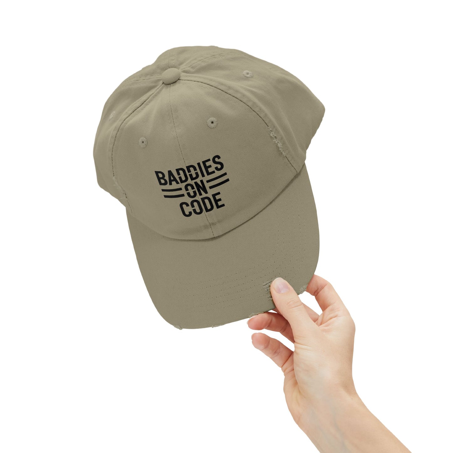 Baddies on Code Unisex Distressed Cap
