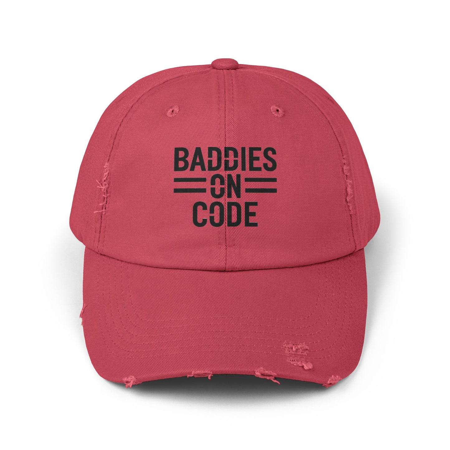 Baddies on Code Unisex Distressed Cap