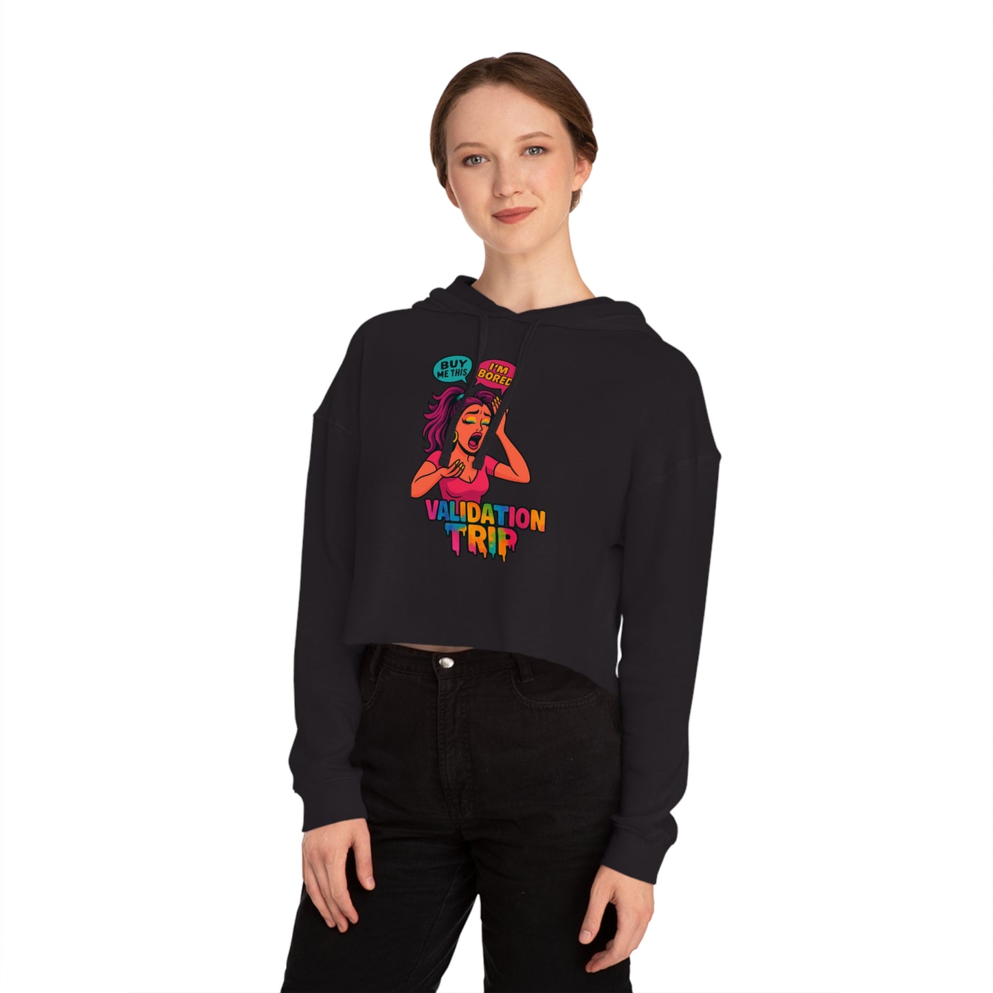Validation Trip Cropped Hoodie