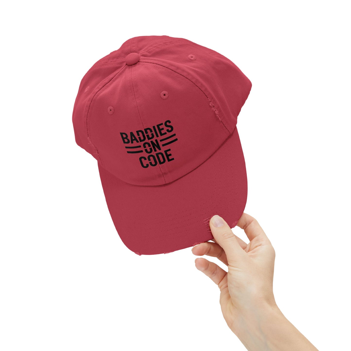 Baddies on Code Unisex Distressed Cap