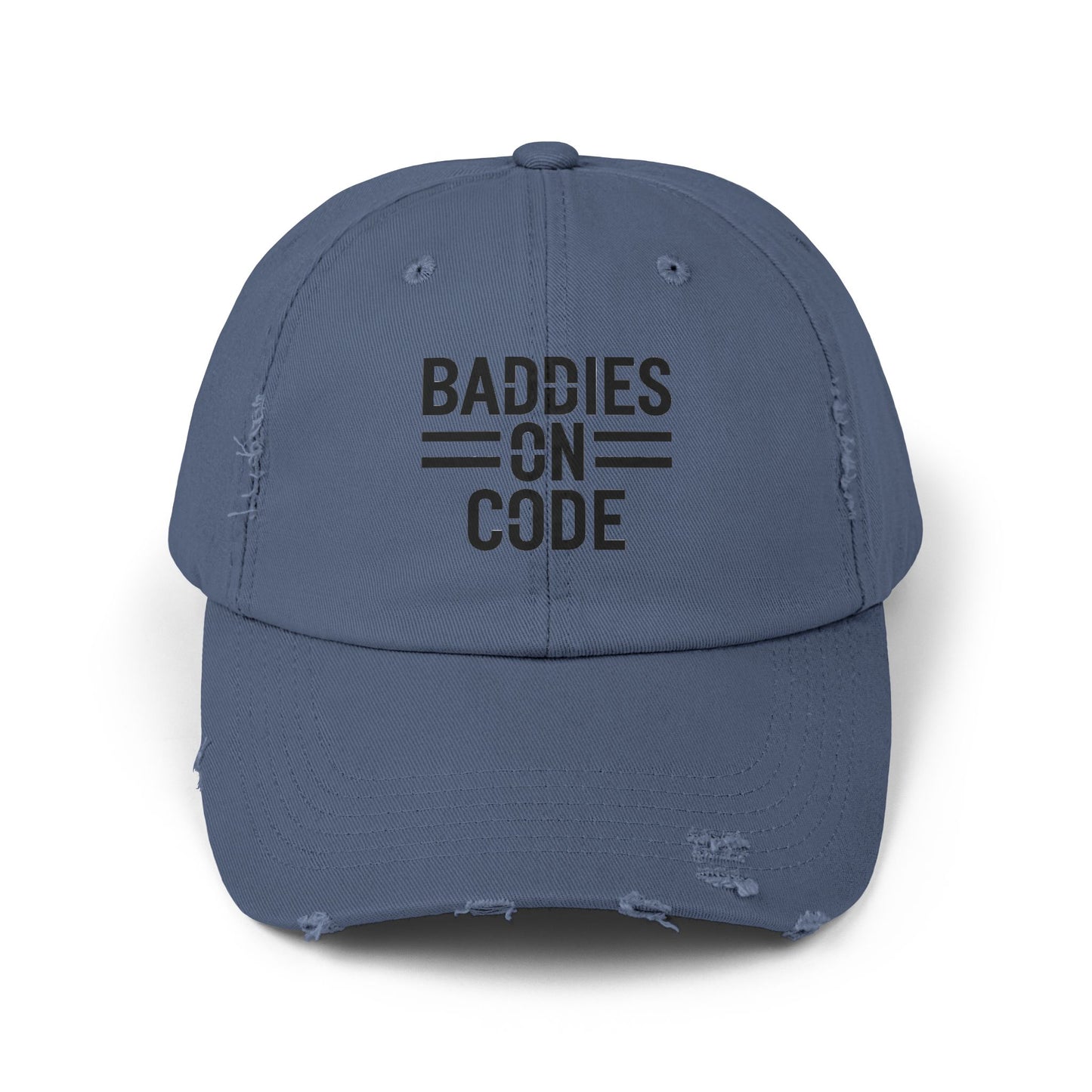 Baddies on Code Unisex Distressed Cap