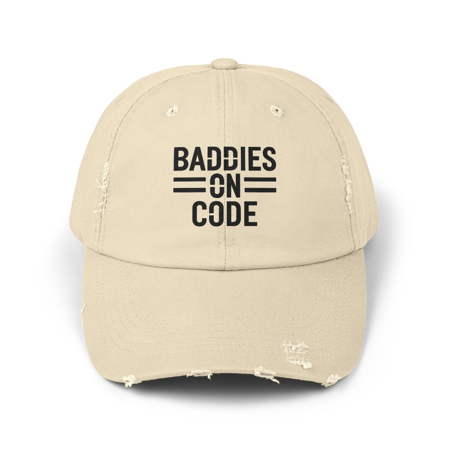 Baddies on Code Unisex Distressed Cap