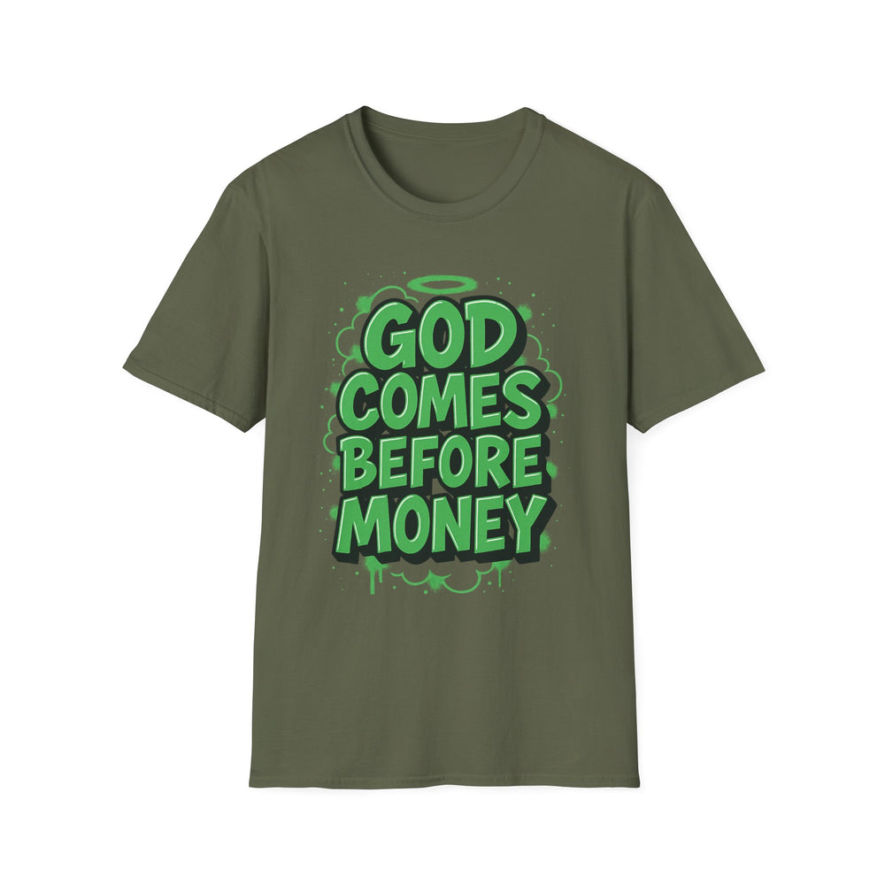 
                  
                    God Comes Before Money T-Shirt
                  
                