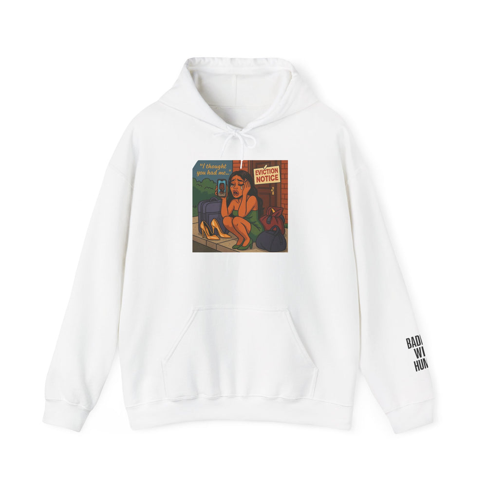 
                  
                    Eviction Notice Hoodie
                  
                