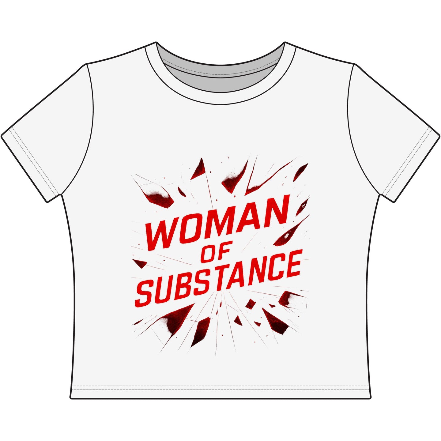 Woman of Substance Broken Glass Baby T-Shirt