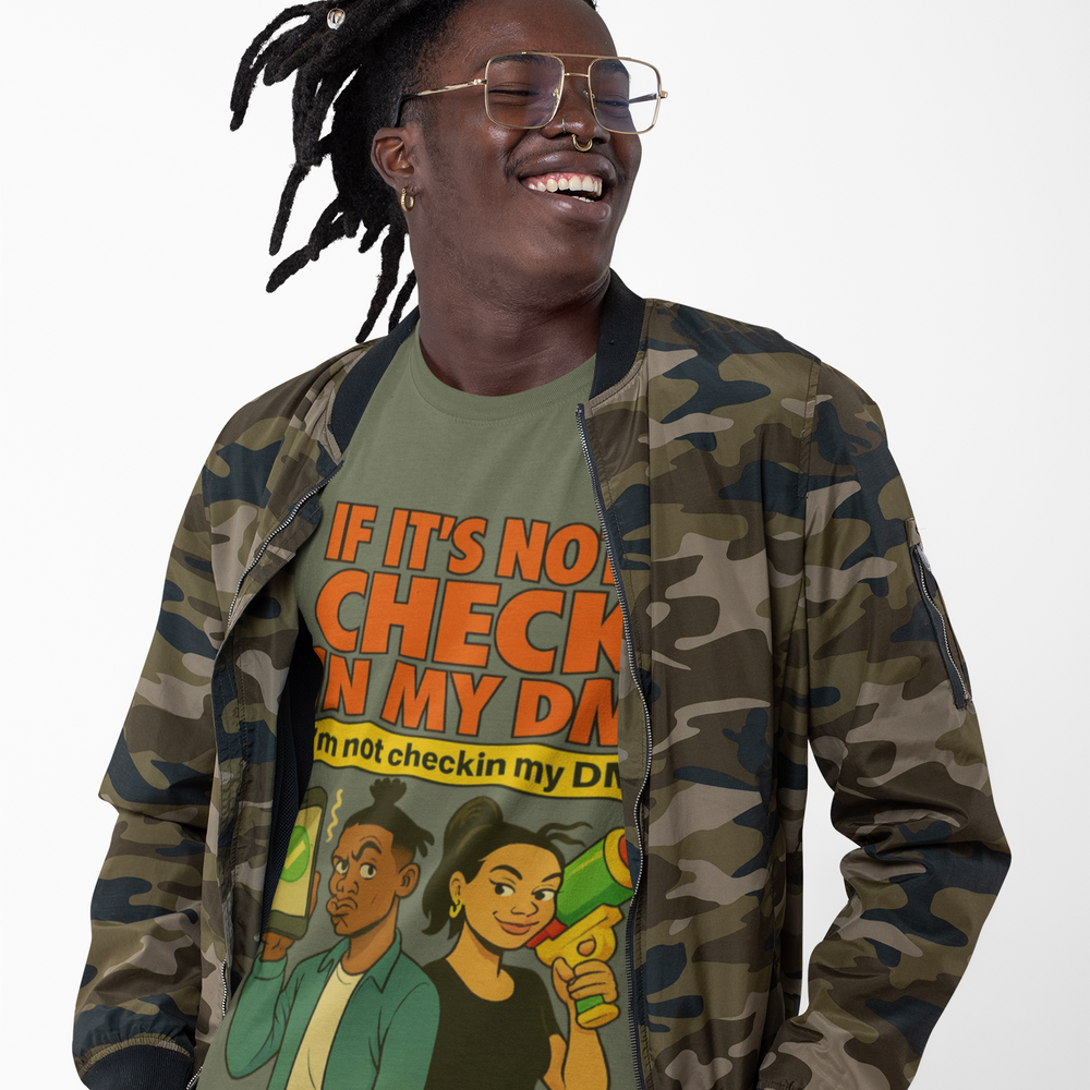 
                  
                    Check In My DM T-Shirt
                  
                