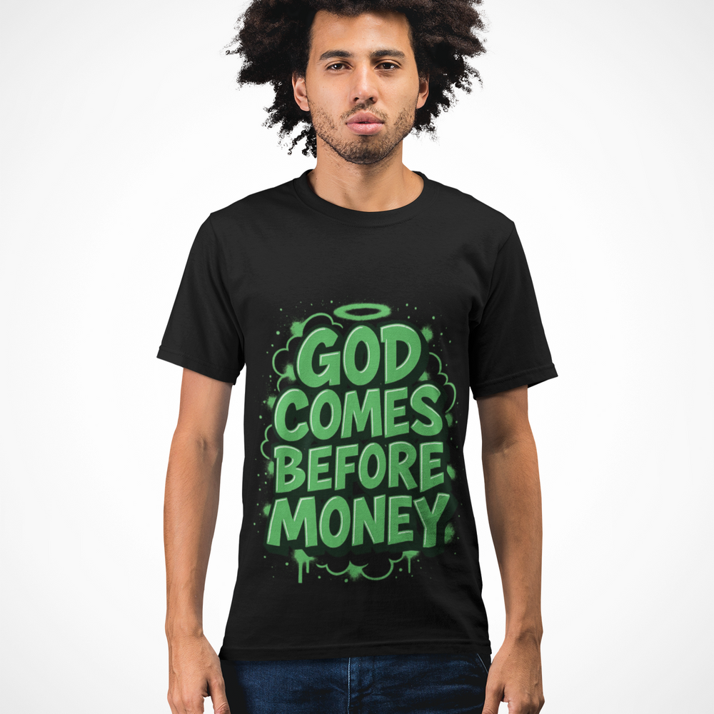 
                  
                    God Comes Before Money T-Shirt
                  
                