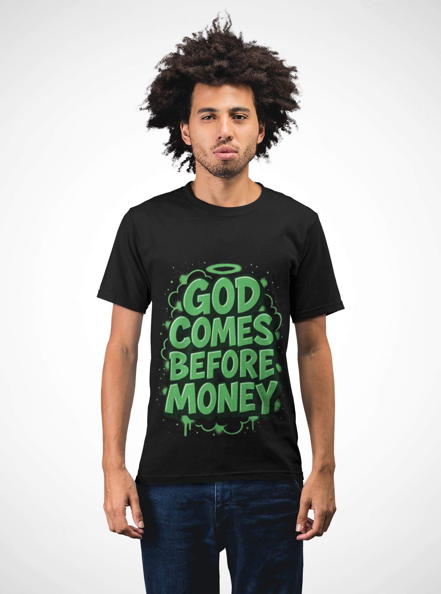 God Comes Before Money T-Shirt