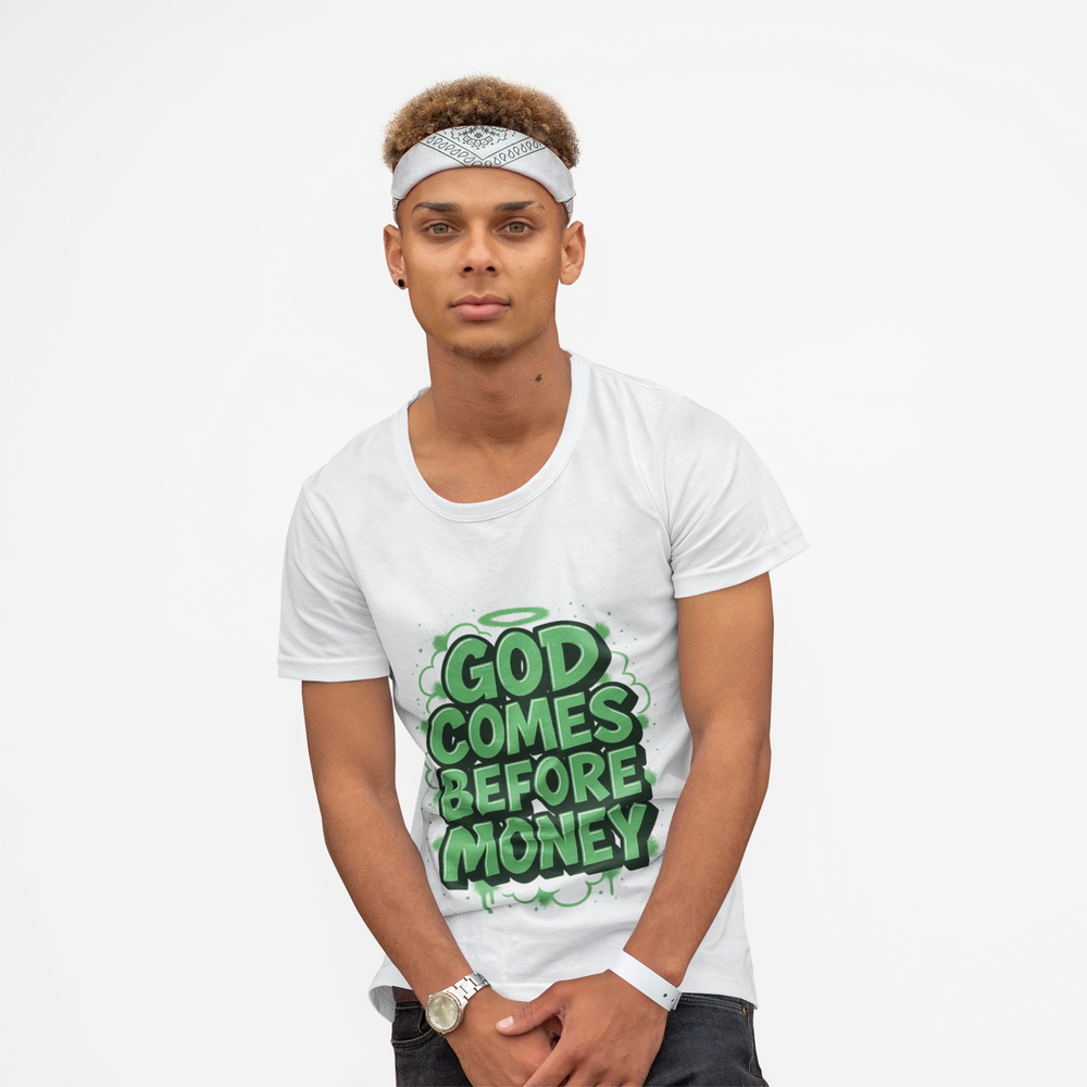 
                  
                    God Comes Before Money T-Shirt
                  
                