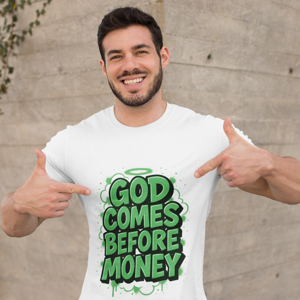 
                  
                    God Comes Before Money T-Shirt
                  
                