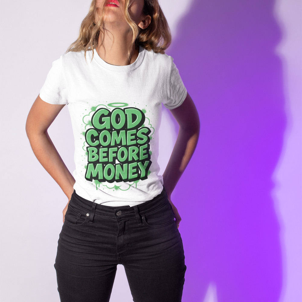 
                  
                    God Comes Before Money T-Shirt
                  
                
