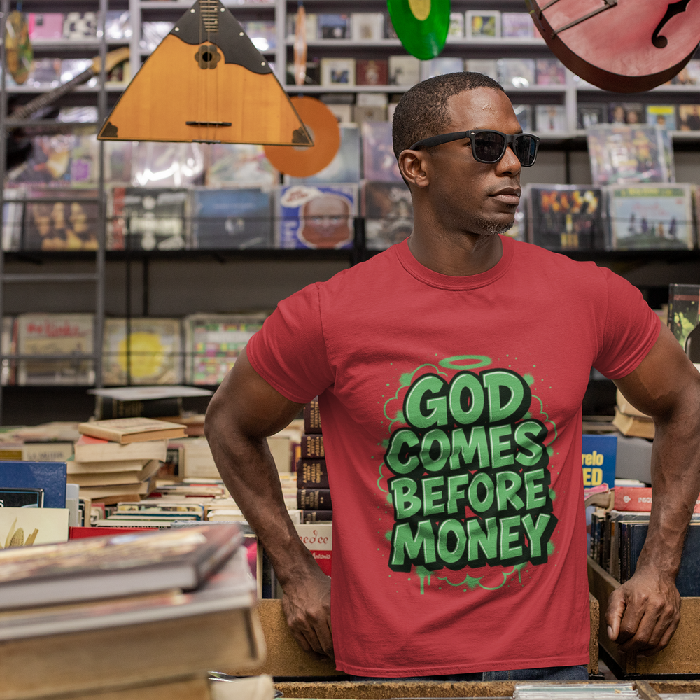 
                  
                    God Comes Before Money T-Shirt
                  
                