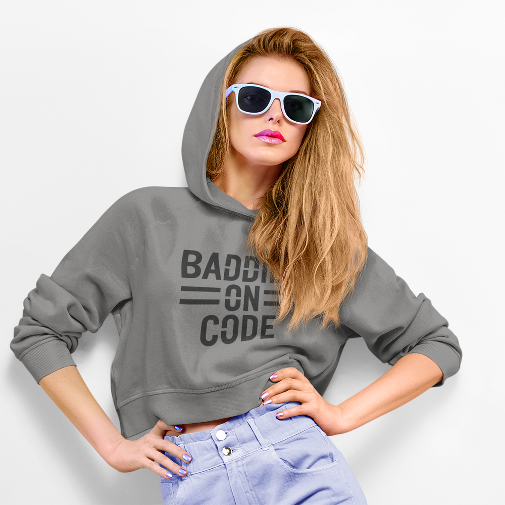 
                  
                    Baddies on Code Crop Hoodie
                  
                