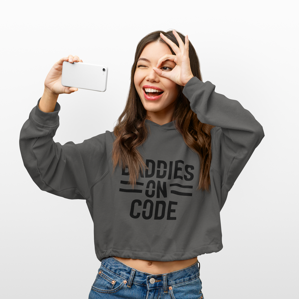 
                  
                    Baddies on Code Crop Hoodie
                  
                