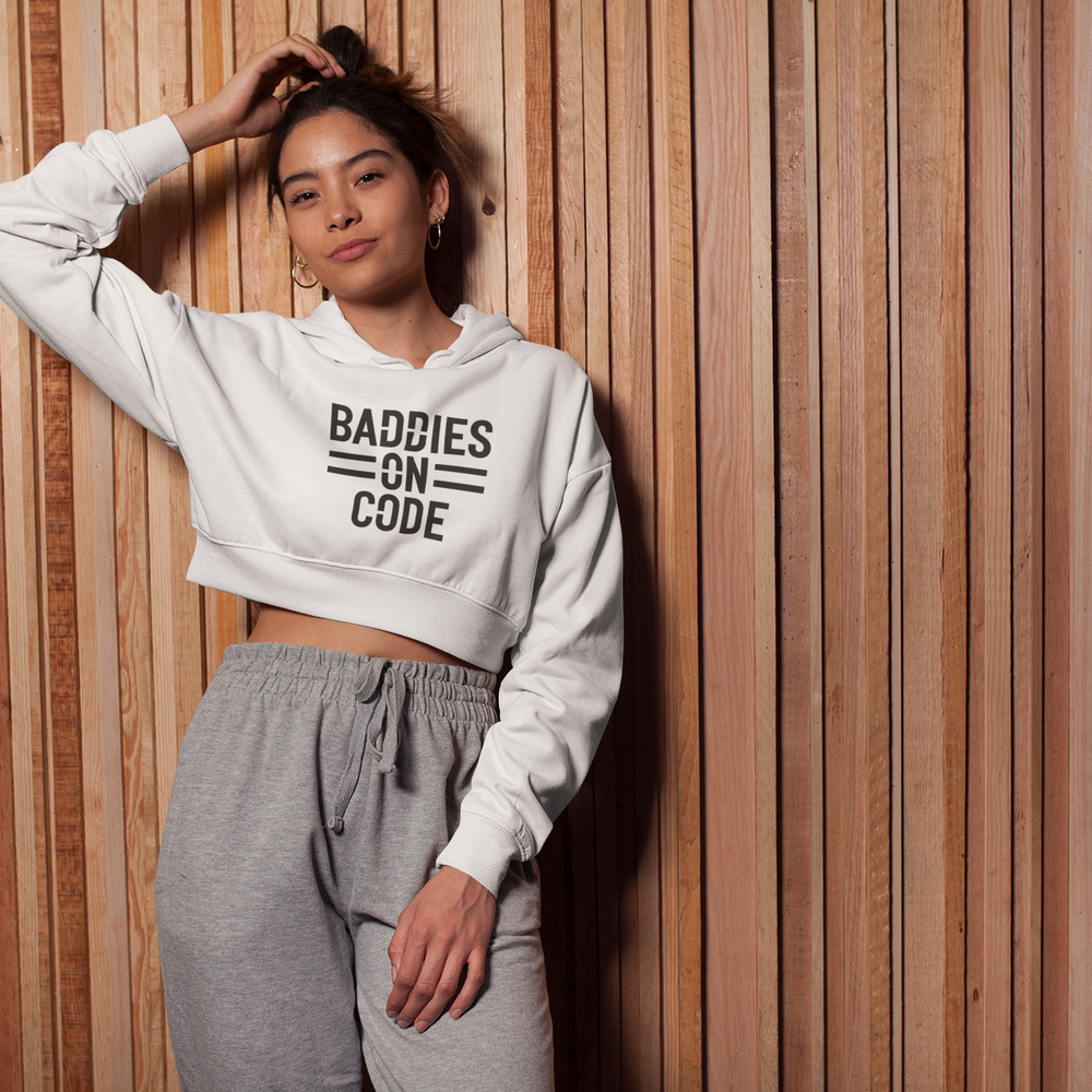 
                  
                    Baddies on Code Crop Hoodie
                  
                