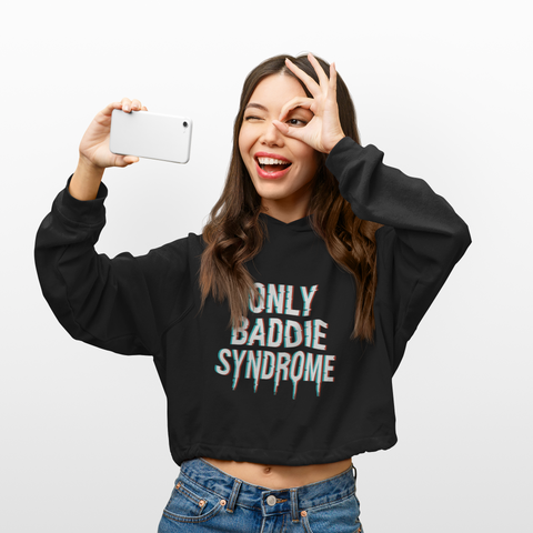 Only Baddie Crop Hoodie