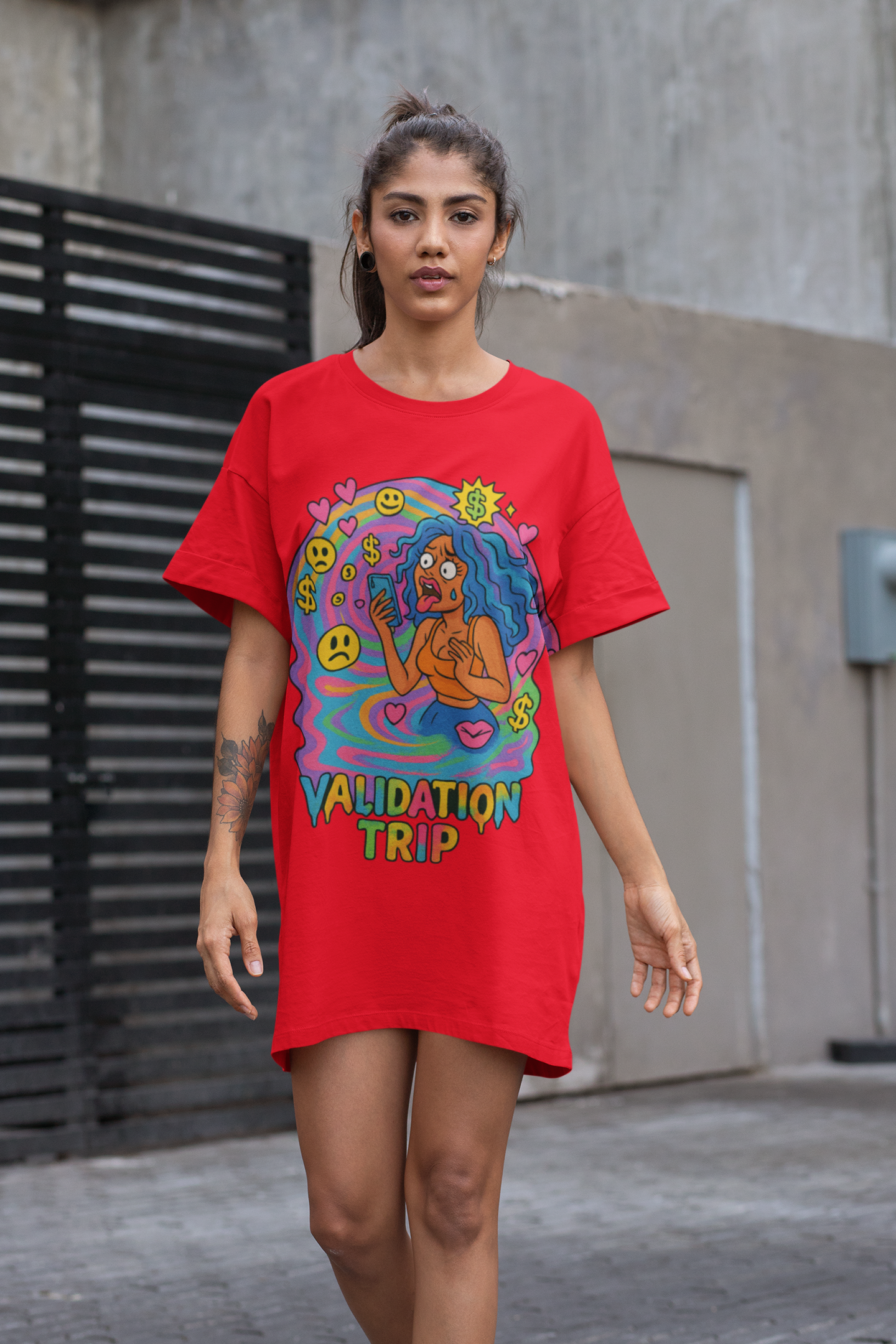 Validation Trip T-Shirt Dress One Size